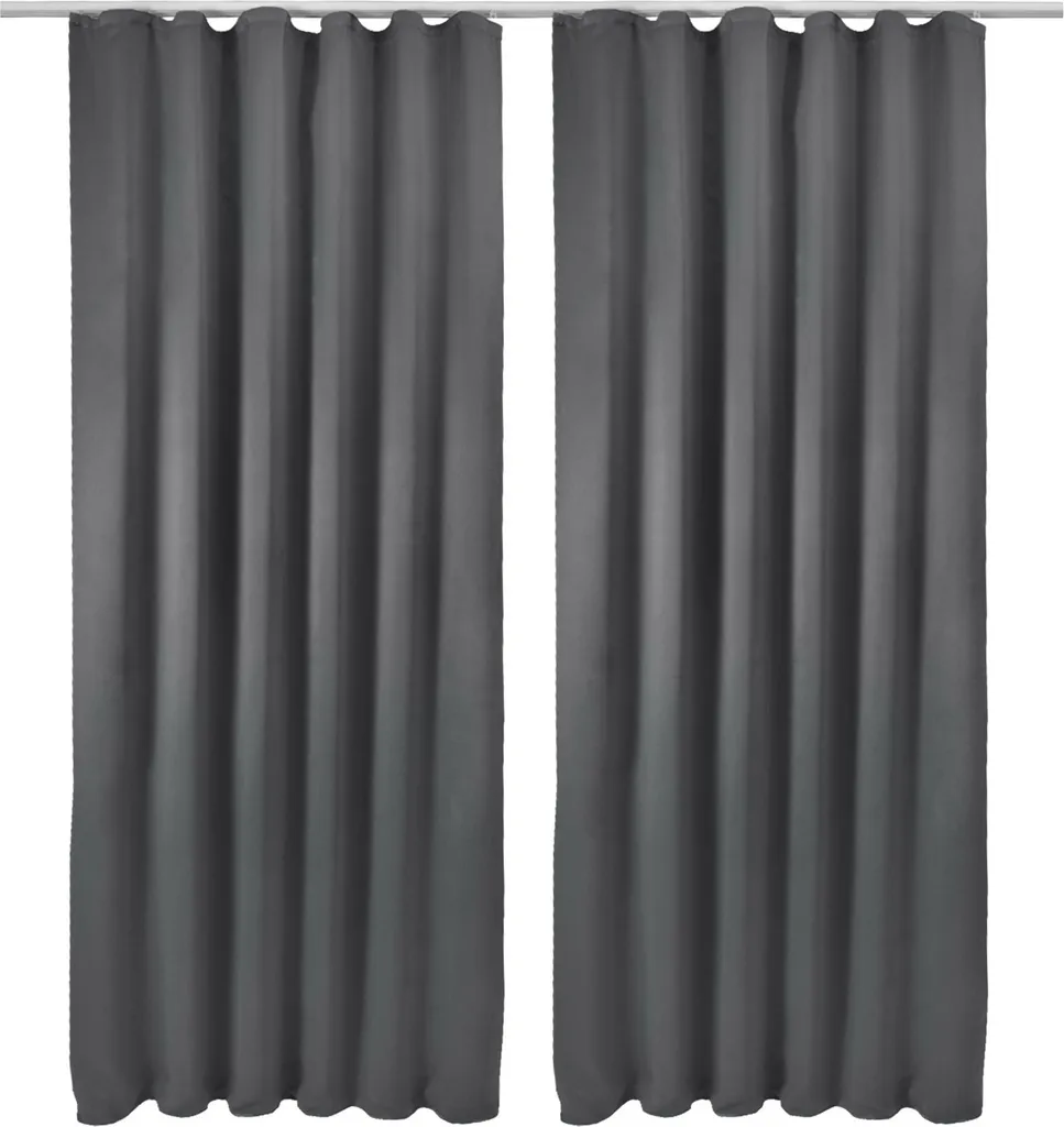 Offerta Set 2 Tende Oscuranti Amelie Nora 140x245 nastro arricciato