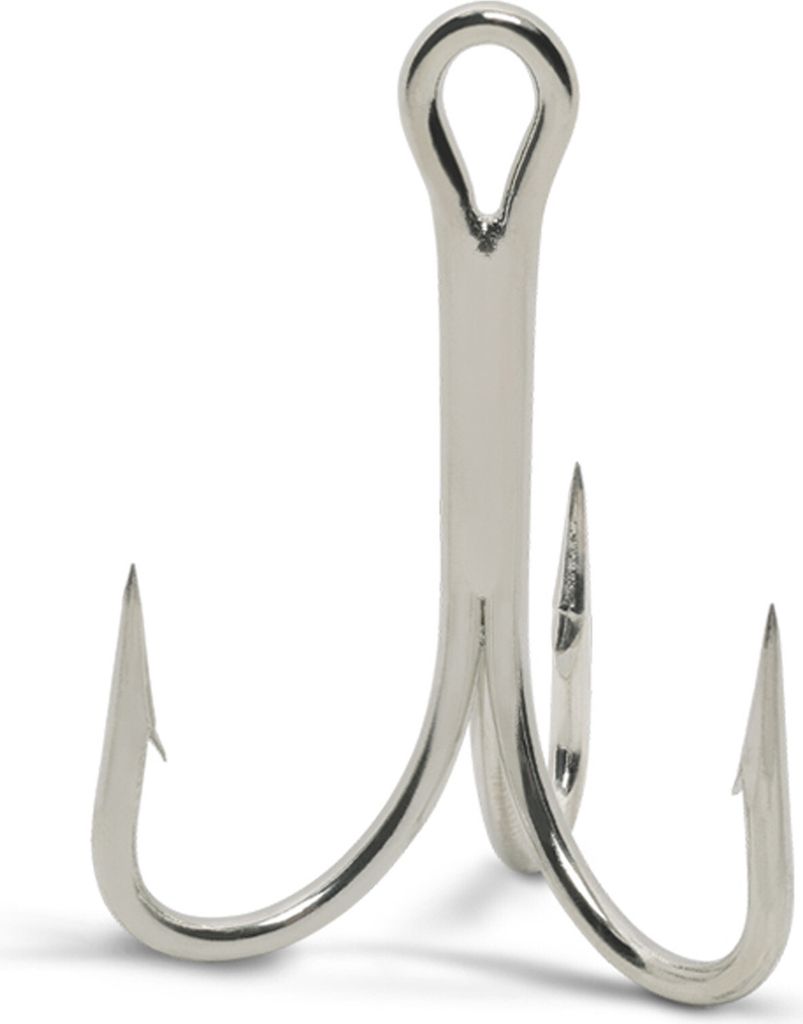 VMC 8626 O'Shaughnessy 2X-Strong X-Short Treble Hook - Drillingshaken, Größe/Packungsinhalt:Gr. 2/0 / 5 Stück