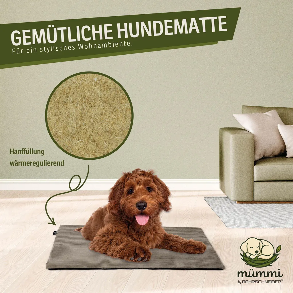 Lit pour chien anti-odeurs et antidérapant - Solution mümmi HANF T3