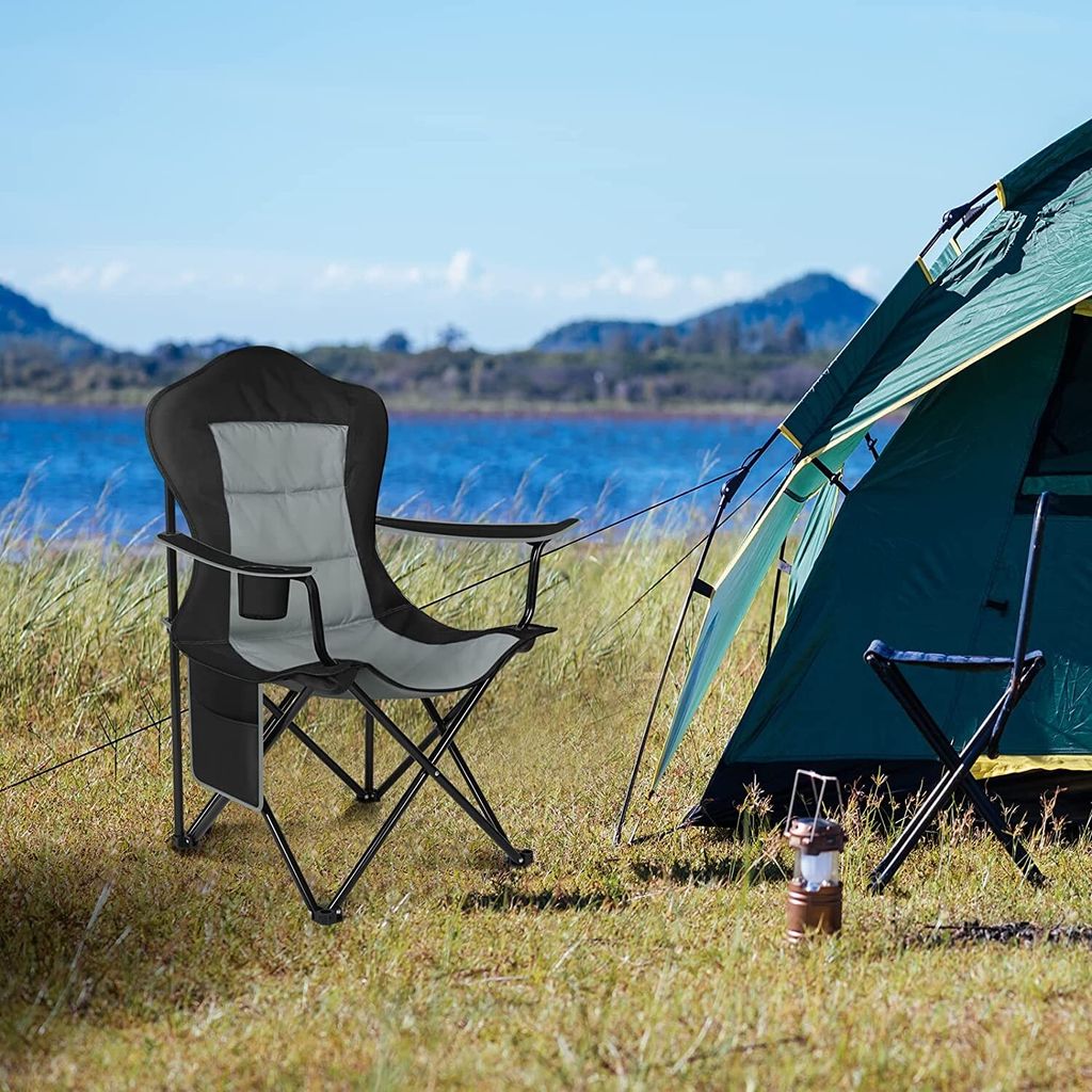 Produktbild von WOLTU 1x Campingstuhl Faltbar, Alu Klappstuhl Gartenstuhl, 150KG