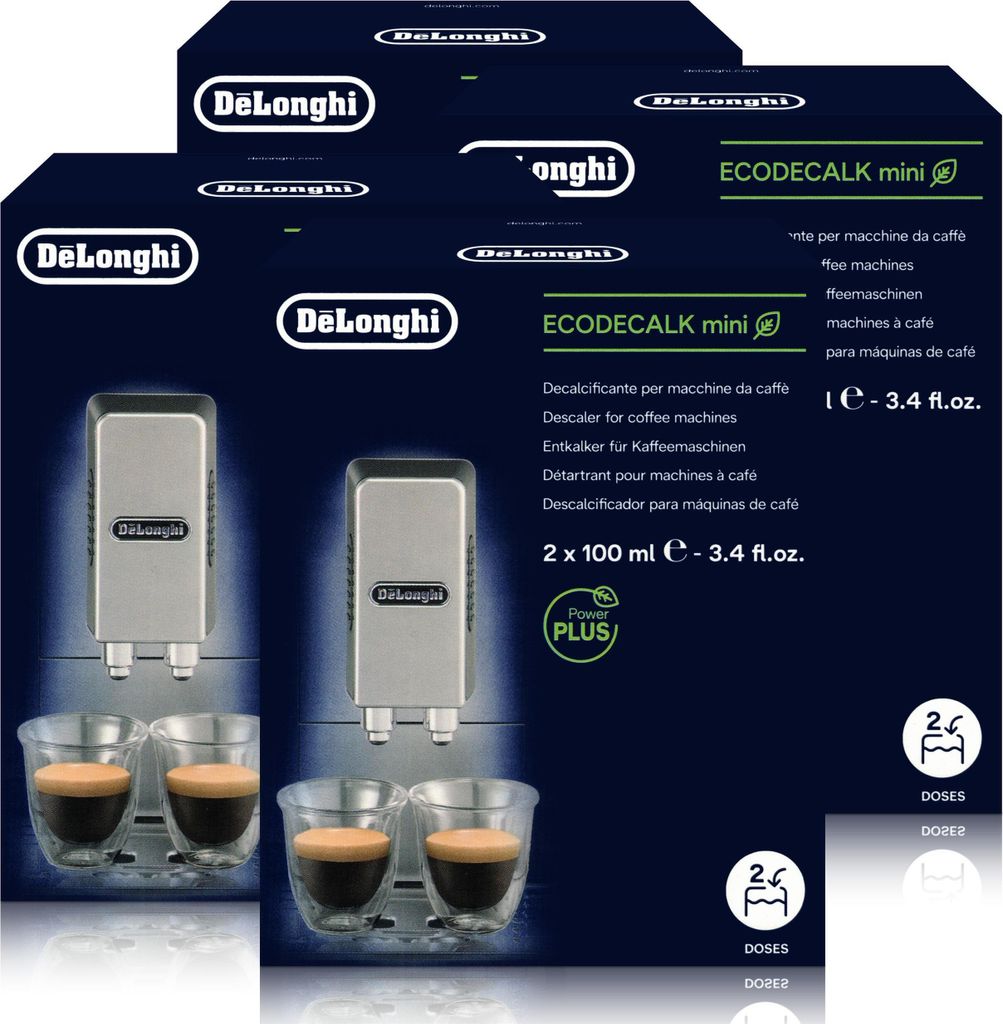 Delonghi EcoDecalk mini Entkalker für Kaffeevollautomaten 2x100ml (4er Pack)