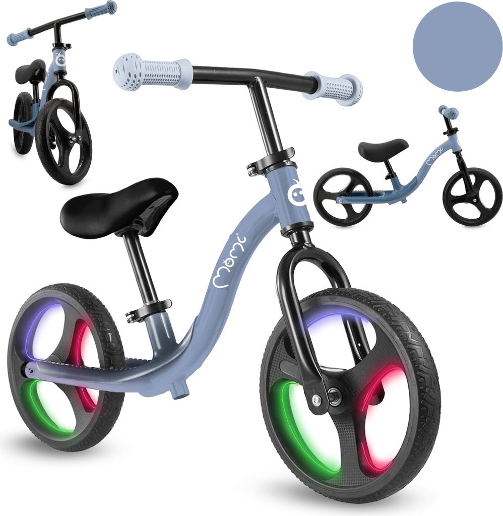 MoMi ISOKA – 10 Zoll Laufrad mit LED-Leuchten (Dynamo), Produktbild 