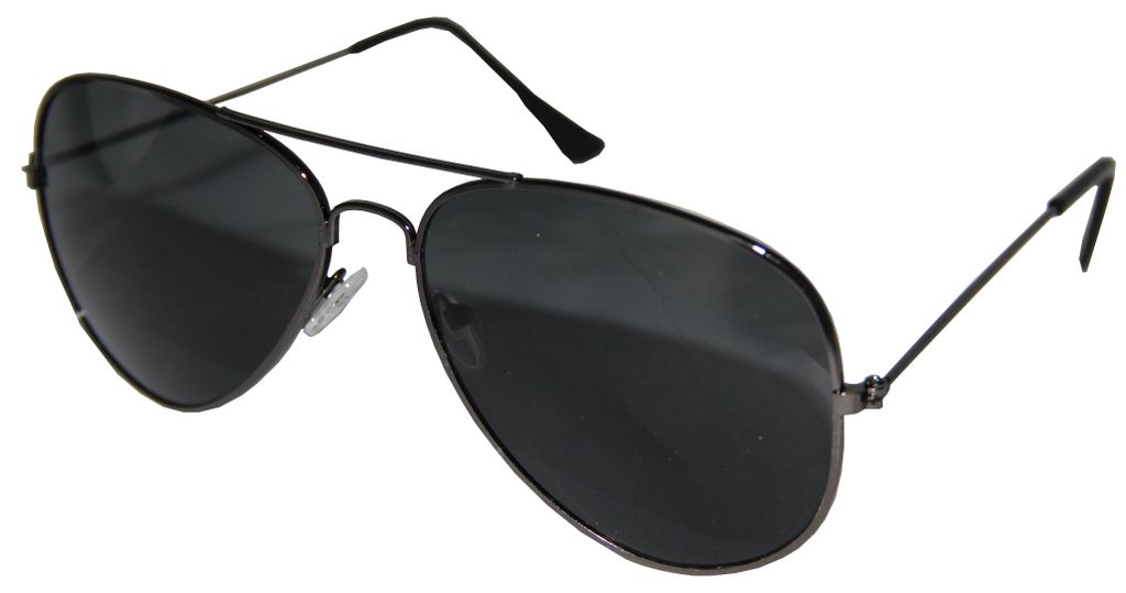 Schwarze Piloten-Sonnenbrille Produktbild 
