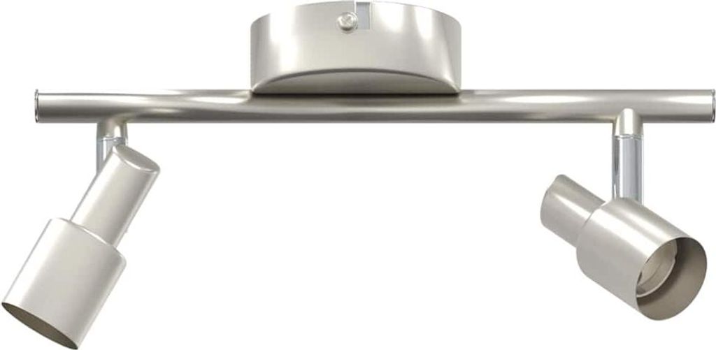 Deckenstrahler mit Strahlern Nickel 25,5 x 8 x 11 cm Stahl