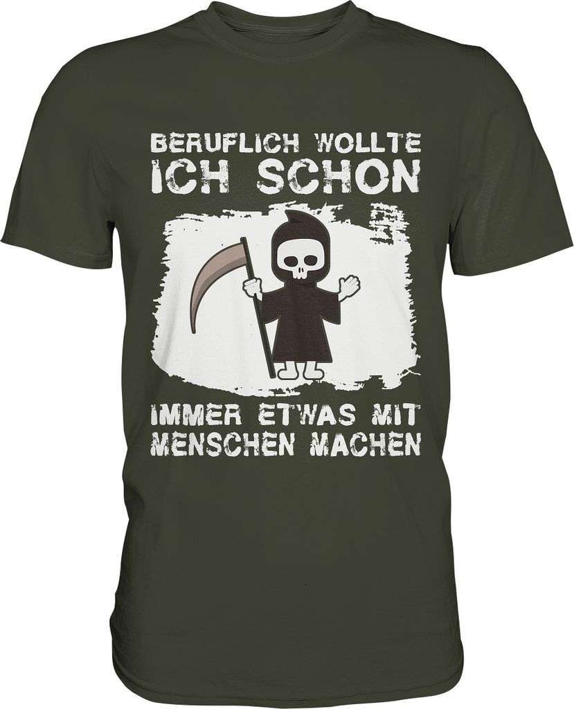 Sensenmann T-Shirt Schwarzer Humor Sarkasmus Geschenk – Produktbild 