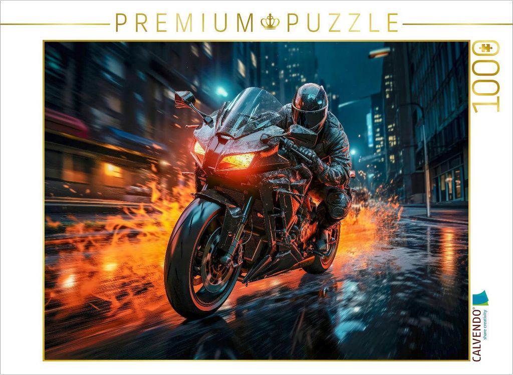 CALVENDO Puzzle Motorräder | 1000 Teile Lege-Größe 64x48cm Foto-Puzzle für glückliche Stunden