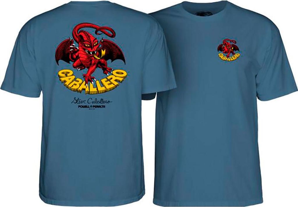 Powell Peralta Cab Classic Dragon Ii Kurzarm-t-shirt Blau S Herren Blau S