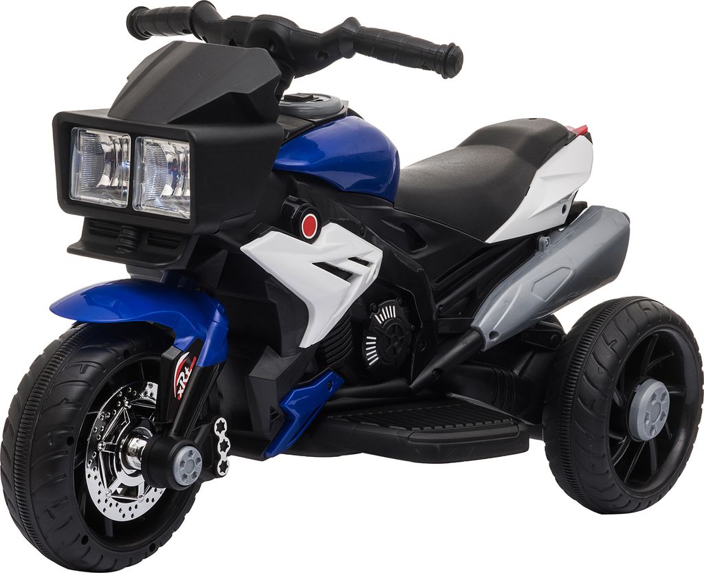 HOMCOM Elektromotorrad für Kinder ab 3 Jahren, 6-V-Batterie-Motorrad mit Licht, Musikhupe, breite Reifen, Motorrad für Kinder mit Geschwindigkeit...