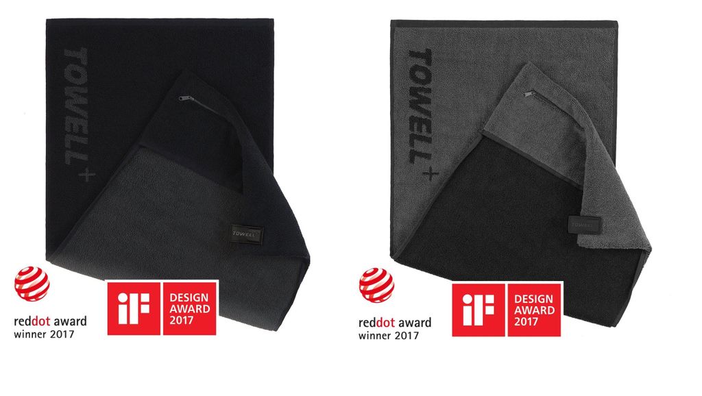 in verschiedenen Farben | Sporthandtuch mit Tasche und Magnetclip Bekannt aus Die Höhle der Löwen STRYVE Towell