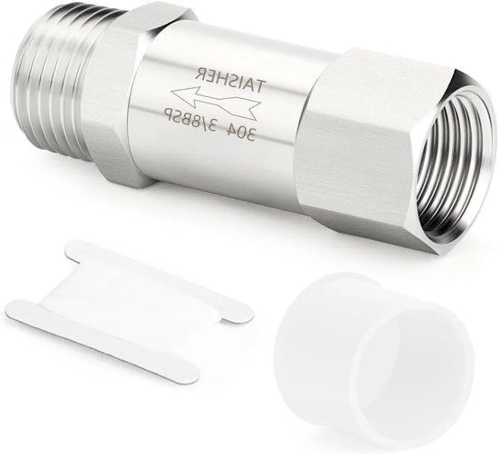 Clapet anti-retour inox 3/8 pour pompe et surpresseur - Arrêt du reflux