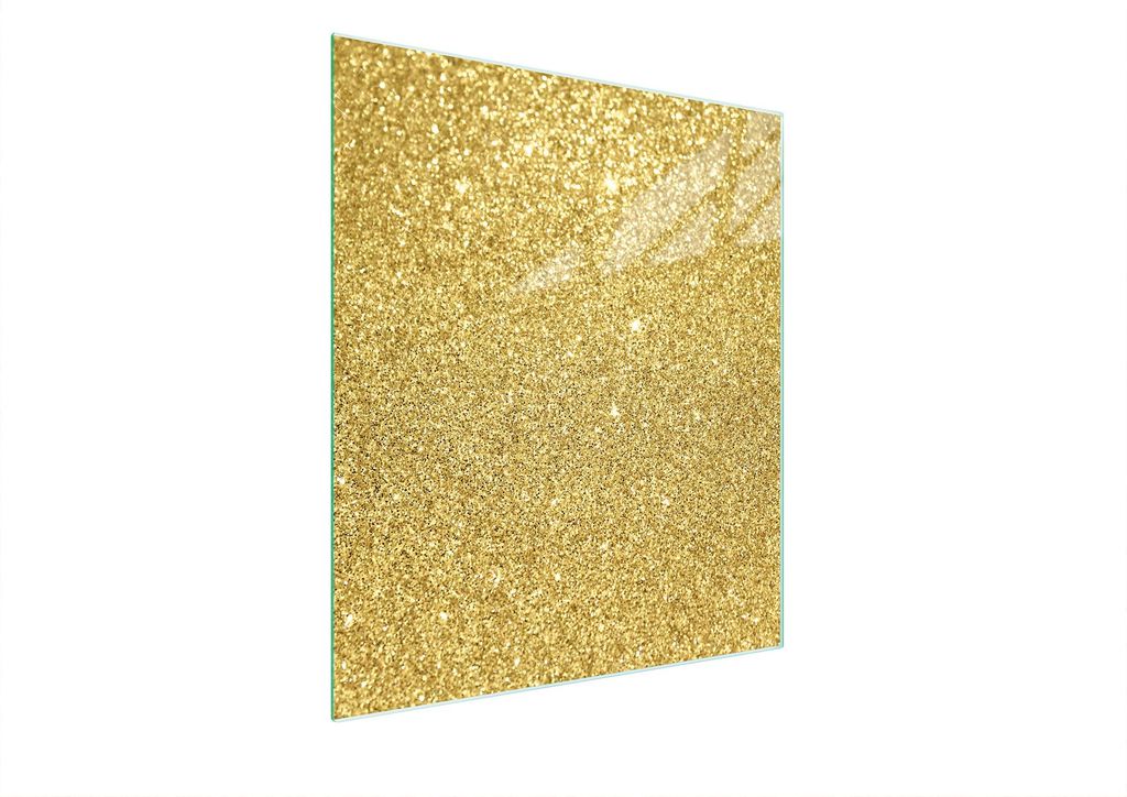 Glasschneidebrett 45x52 Gold