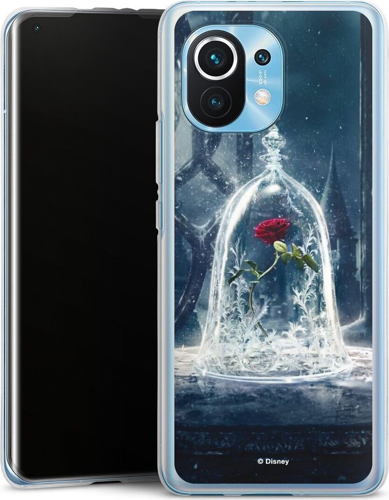 DeinDesign Handyhülle für Xiaomi Mi 11 Silikon Hülle Case Smartphone Schutzhülle Die Schöne und das Biest Disney Princess Rose