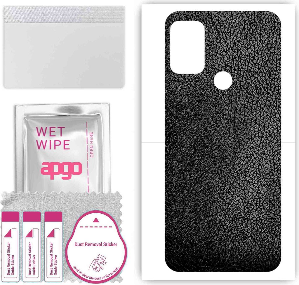 apgo Rückseite Schutzfolie, Skin, kompatibel mit Lenovo K13 Note, Hinten Displayschutzfolie aus Vinylfolie, kratzfest, einfache Montage - Schwarze...