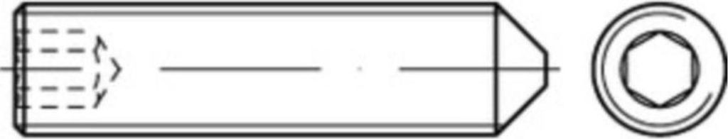 Reyher Gewindestifte ISO 4027 45 H M 12 x 60 (50 Stück)