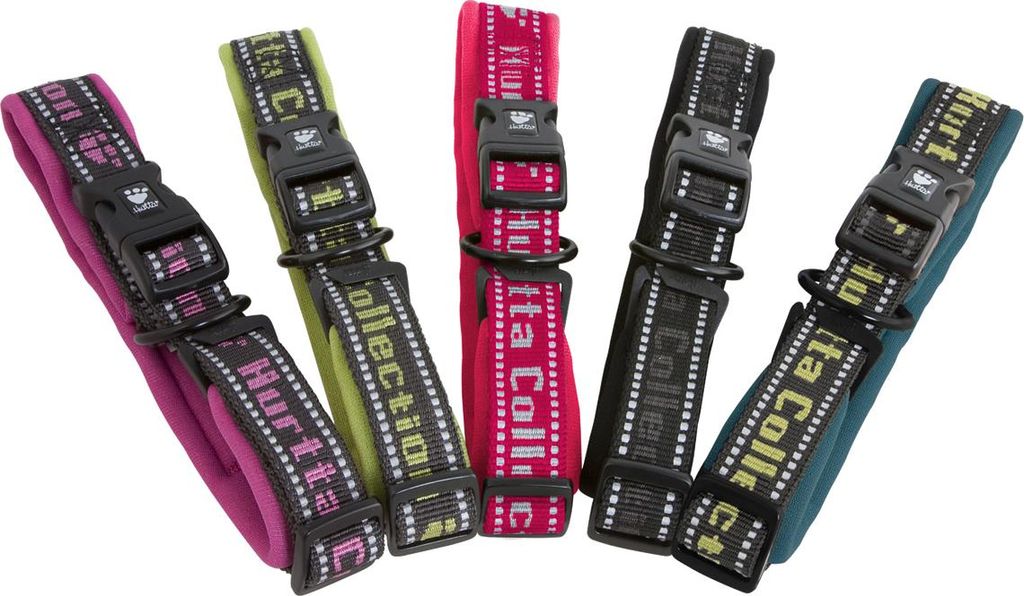 Hurtta Gepolstertes Halsband mit Neopren, Himbeer, 55-65 cm