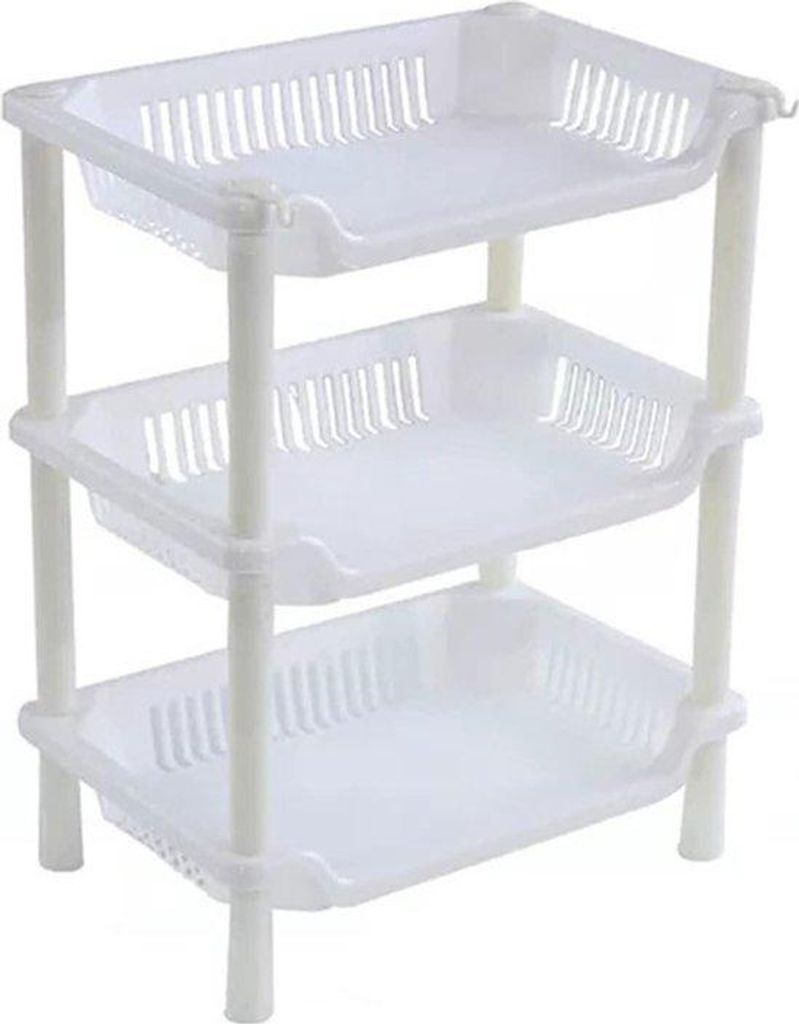 Küchenregal Schrank Plastik Aufbewahrungsregal Essplatten Bordenhalter Bad Organizer Zubehör