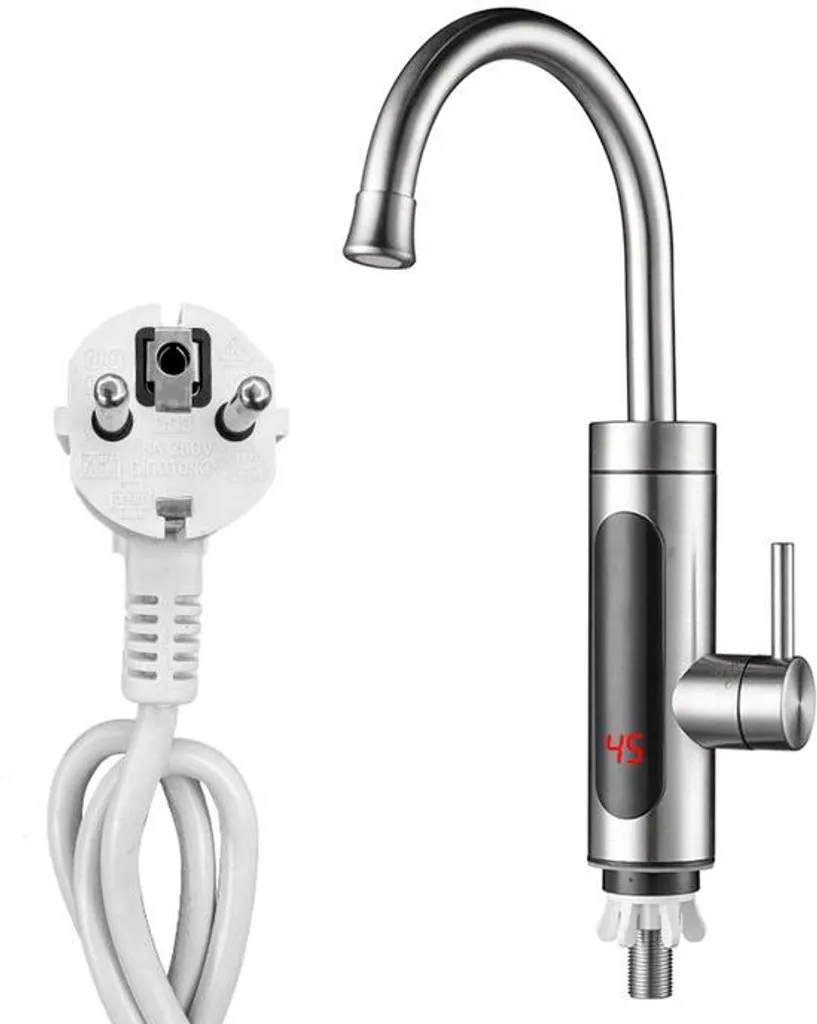 Mitigeur Instantané Électrique pour Cuisine et Salle de Bain en Inox