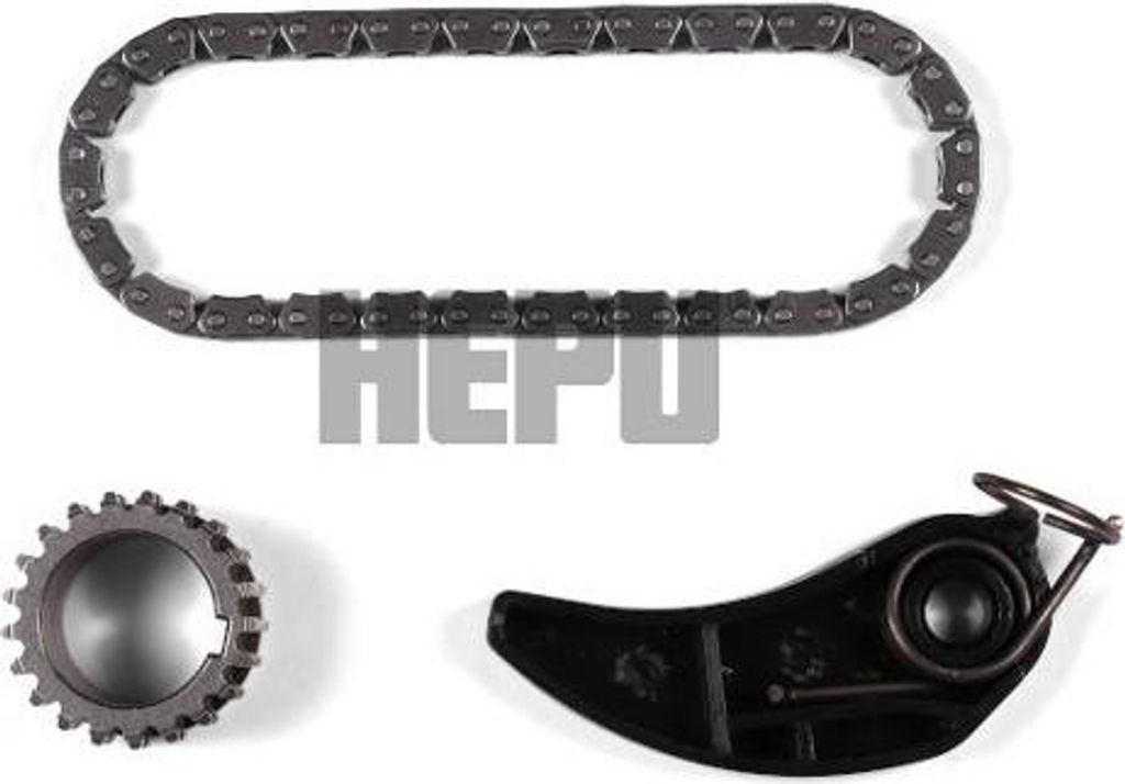 HEPU 21-0590 Kettensatz, Ölpumpenantrieb OE 1504100Q0H kompatibel mit Fortwo, Forfour, Twingo, Scenic, Megane, Kangoo, Kadjar, Clio, Captur, Qashq...