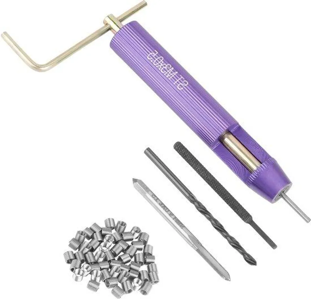 Kit Helicoil 50 inserts fil spiralé inox M3 x 2D pour réparation filetage