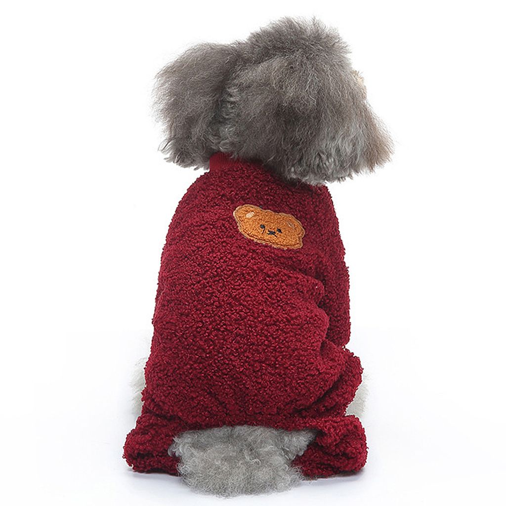 LESYPET Fleece-Hundepullover Für Kleine Hunde – Warm, Mit Tasche, In Größe M