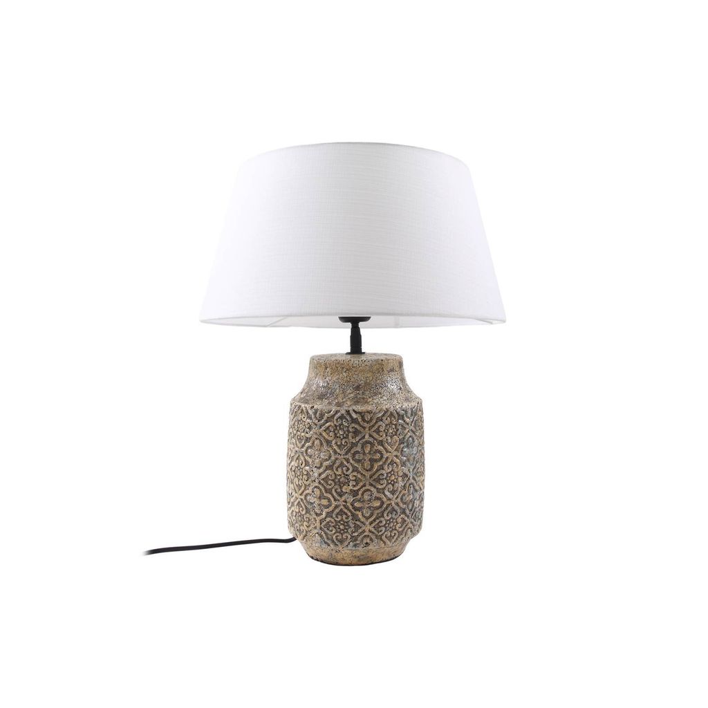 Lindby Tischleuchte Aelith, Ø 40 cm, braun, Keramik, E27 Produktbild 