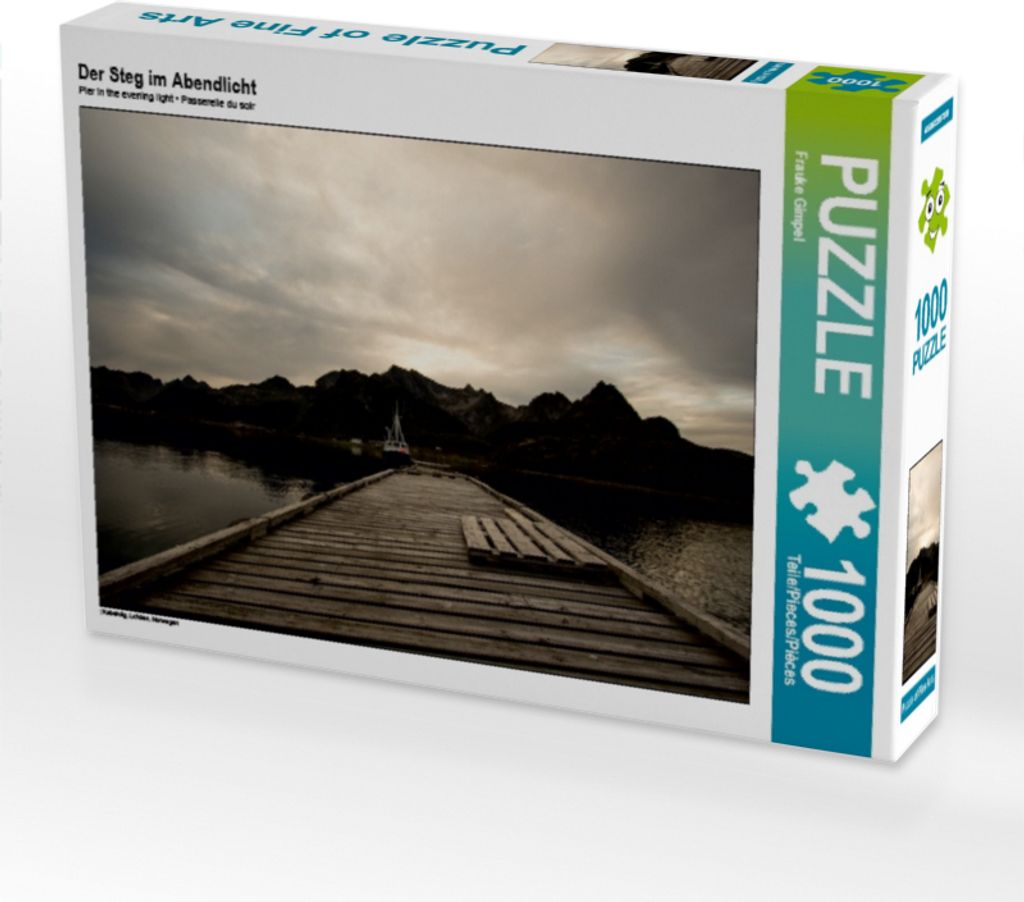 Calvendo Der Steg im Abendlicht 1000 Teile Puzzle quer Produktbild 
