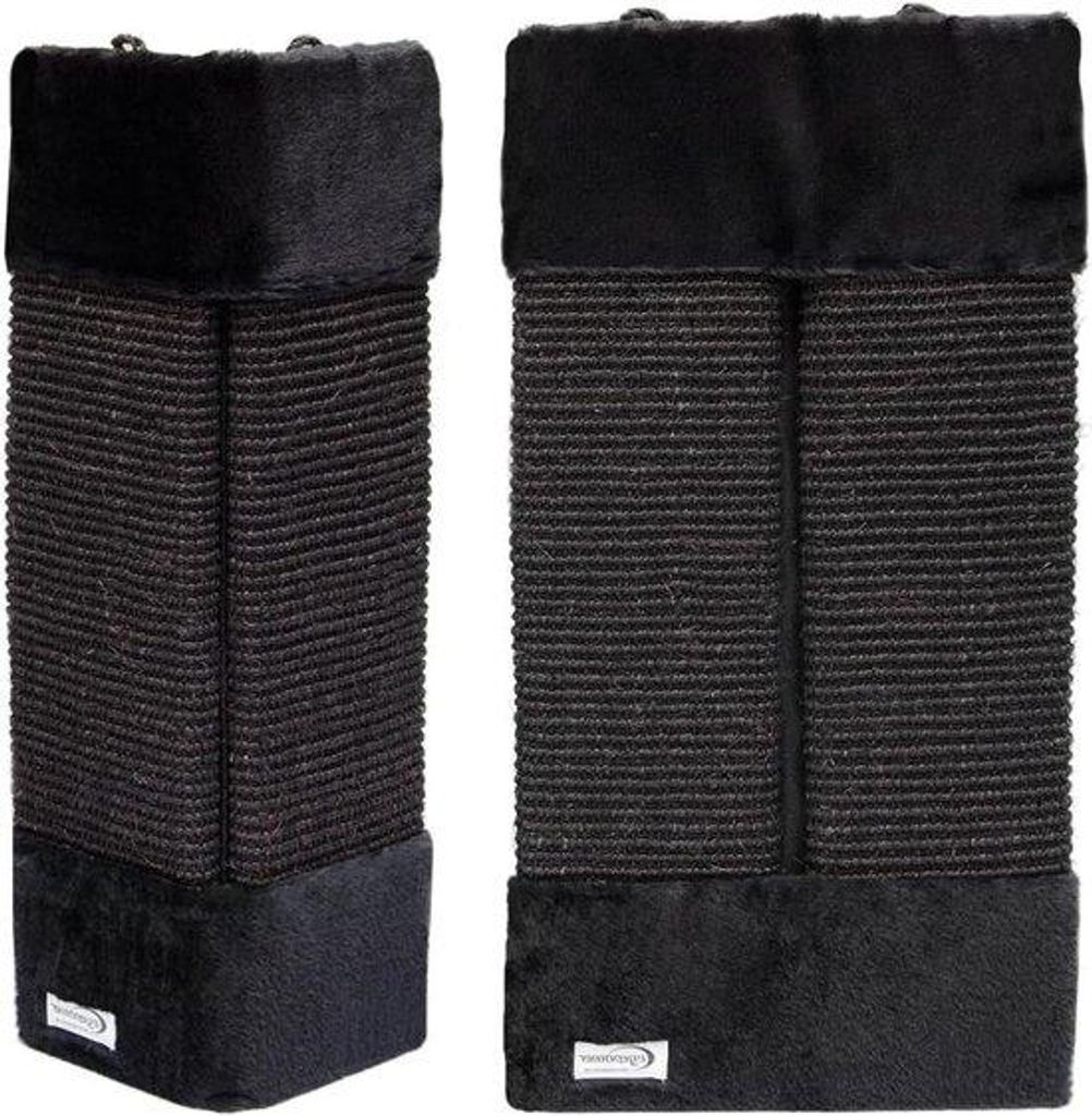 Eckenschutz Sisalplatte schwarz 55x27 cm Innen- und Produktbild 