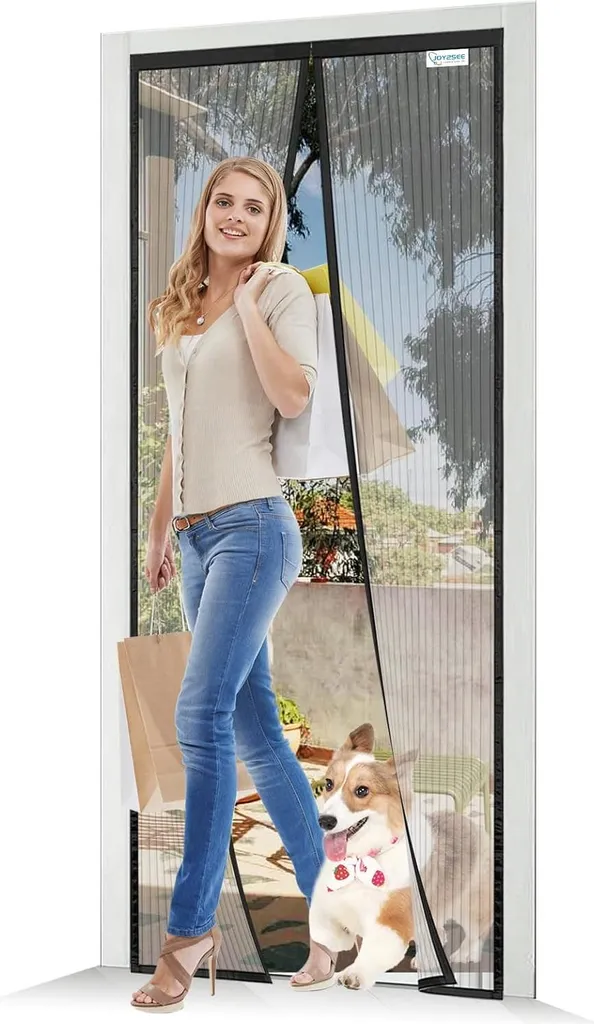 Moustiquaire pour porte de balcon 105 x 210 cm - Rideau anti-insecte