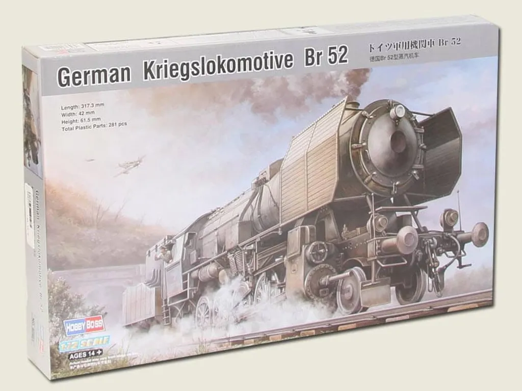 Maquette Ferroviaire Militaire BR-52 Locomotive de Guerre 1/72 Hobby