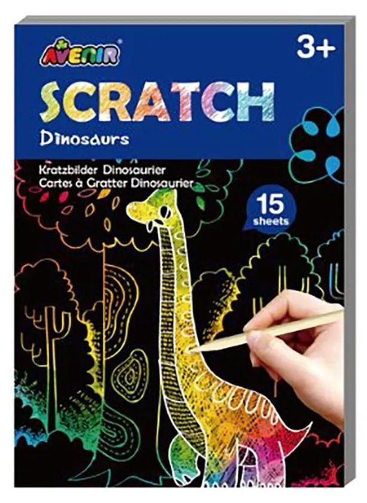 Škrabací kniha aktivit mini - dinosaur Produktbild 