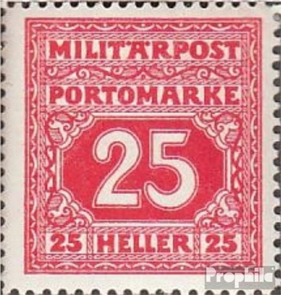 Briefmarken Österr.-Bosnien-Herzeg. 1916 Mi P21 mit Falz Ziffern