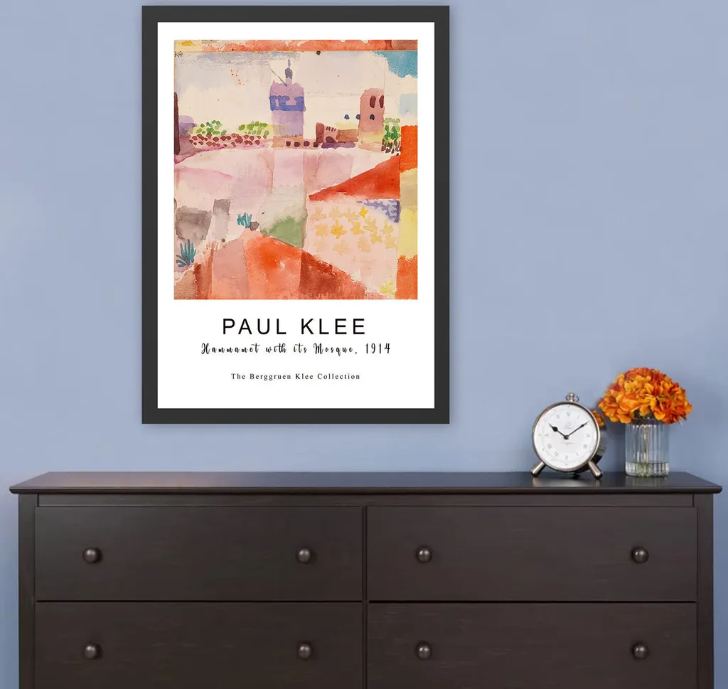Peinture sur Toile Wallity pour Décorer un Mur Vide Cadre Bois 35x45 cm