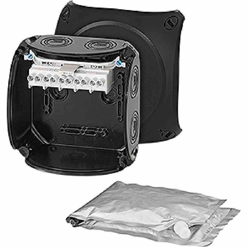 HENSEL Klemmenkasten 10qmm 5f Kst 130x130x77mm AP