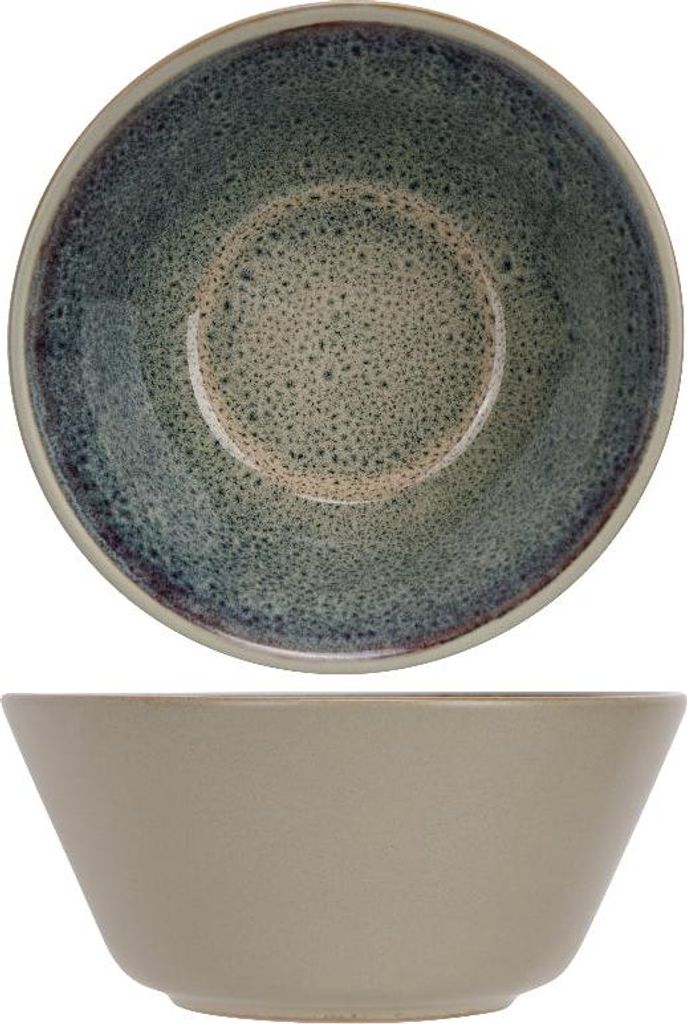 Cosy & Trendy Suppenschalen / Schalen Onna Sandgrün ø 15 cm - 6 Stück