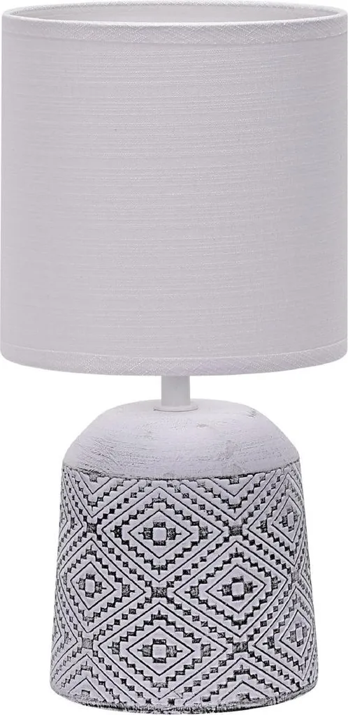 Abat-jour Lusso Vienna Bianco Ceramica Design Moderno H30xØ15 E14