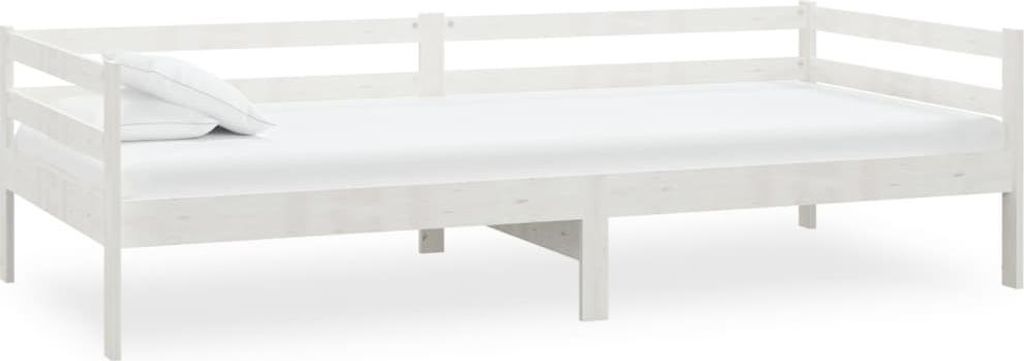 vidaXL Tagesbett Weiß Massivholz Kiefer 90x200 cm Produktbild 