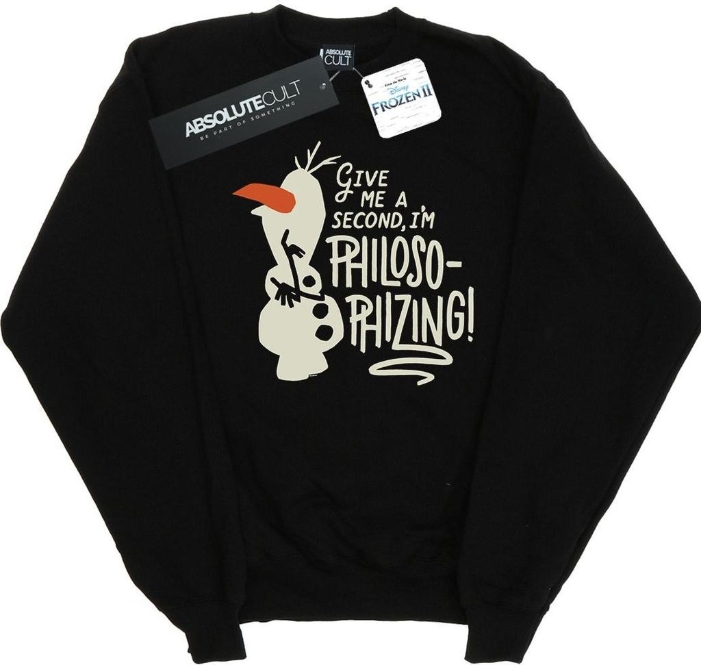 Disney - "Frozen 2 Philosophizing" Sweatshirt für Herren BI25086 (S) (Schwarz)