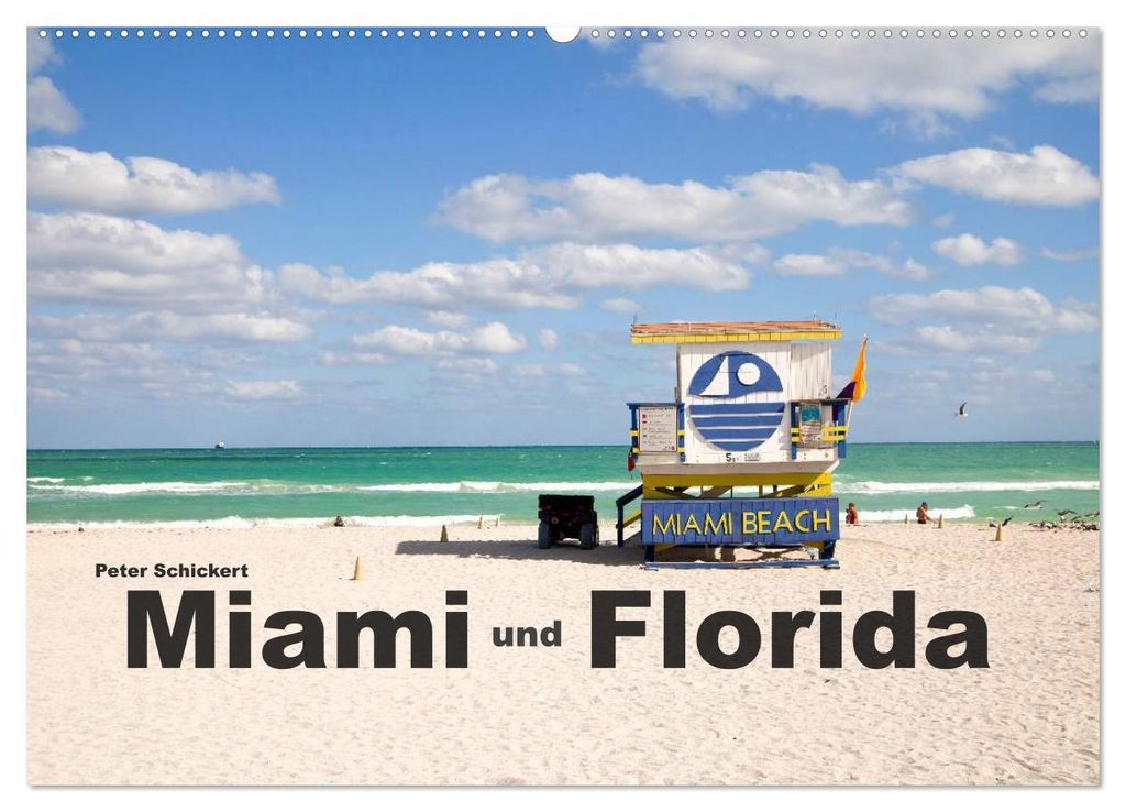 Miami und Florida (Wandkalender 2027 DIN A2 quer), CALVENDO Monatskalender