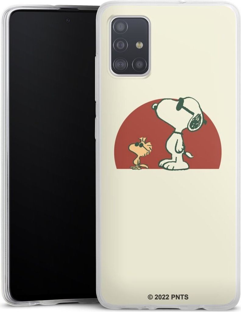 DeinDesign Slim Hülle für Samsung Galaxy A51 Silikon Case Ultra Dünn Handyhülle Offizielles Lizenzprodukt Snoopy Kindheit