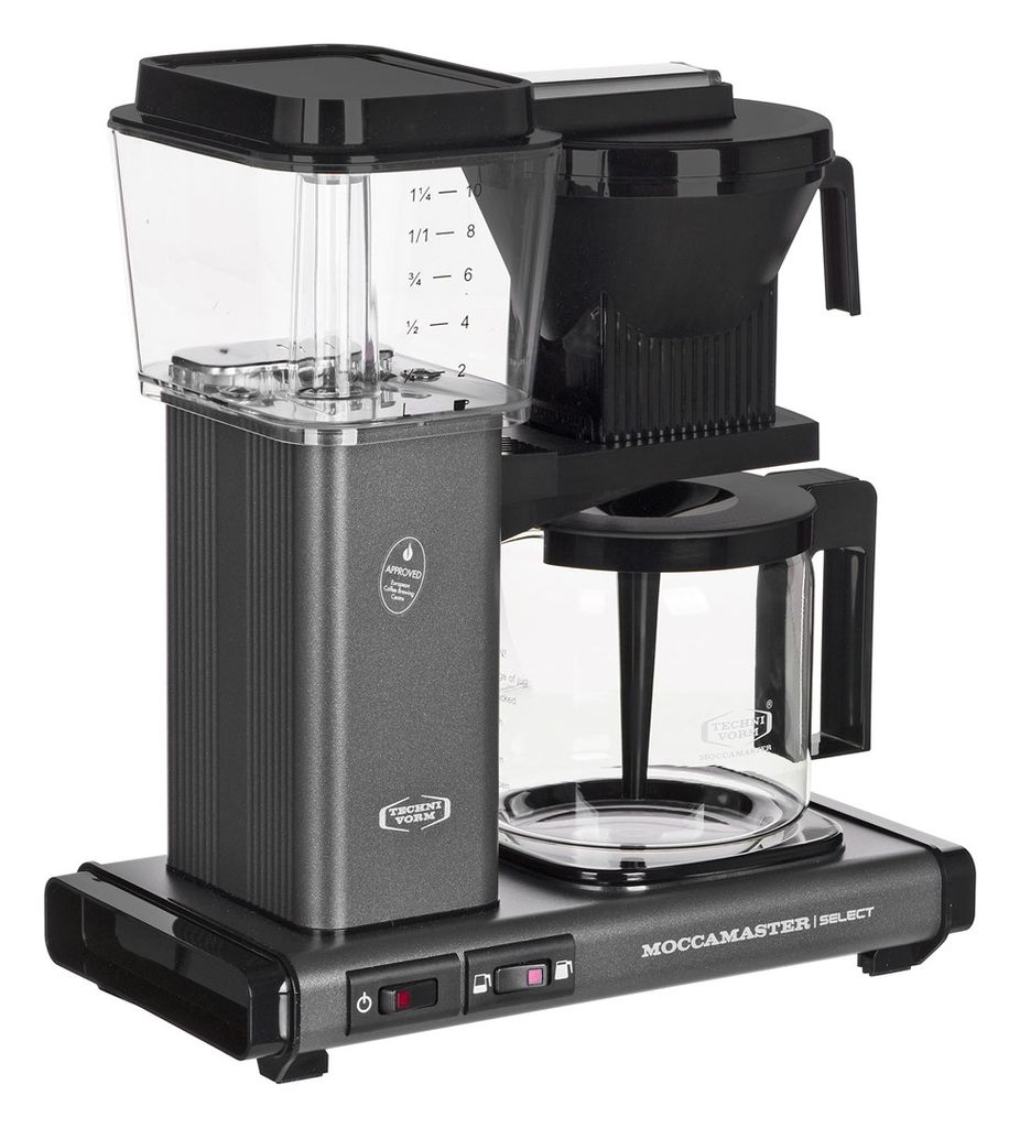 A coffee maker on a white background.