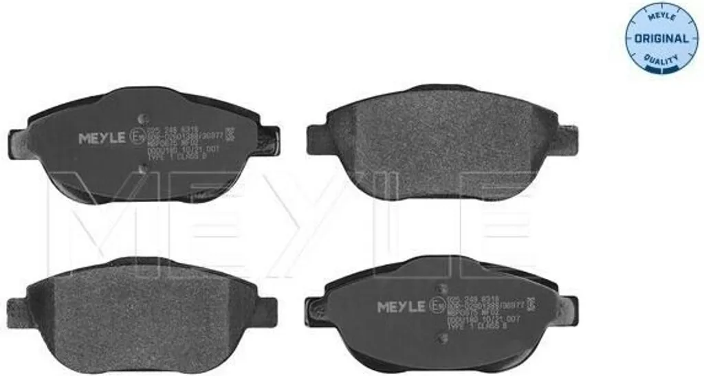 MEYLE 025 248 8318 Jeu de plaquettes de frein avant pour C3 et Corsa F