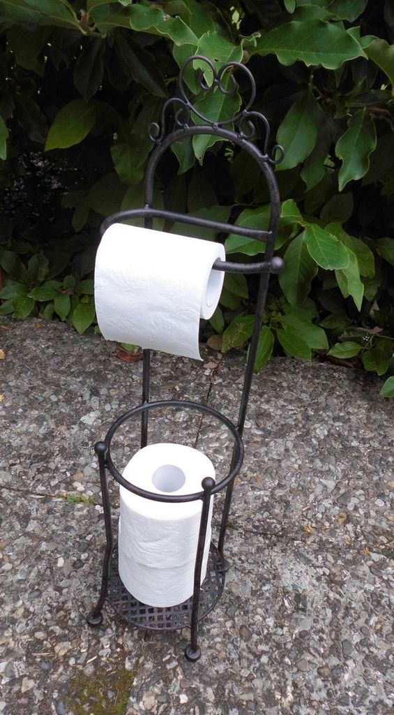Toilettenrollenständer WC-Rollenhalter WC-Papierhalter braun 70cm