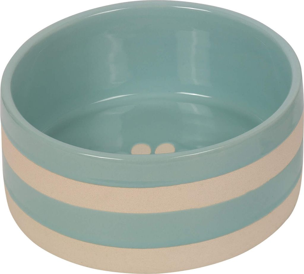 Nobby Keramik Napf Strio mint/creme, Größe: L / Produktbild 