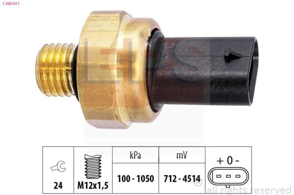 Sensore Pressione Olio EPS 1.980.011 per BMW F20 - Qualità OEM Garantita