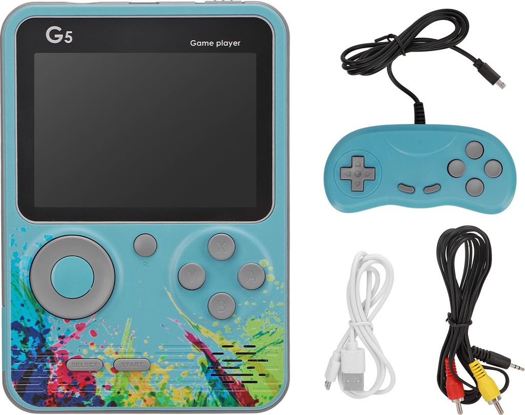 Mini -Spielekonsole Kinder Erwachsene tragbare wiederaufladbare Farbbildschirm Handheld Support TV Connection