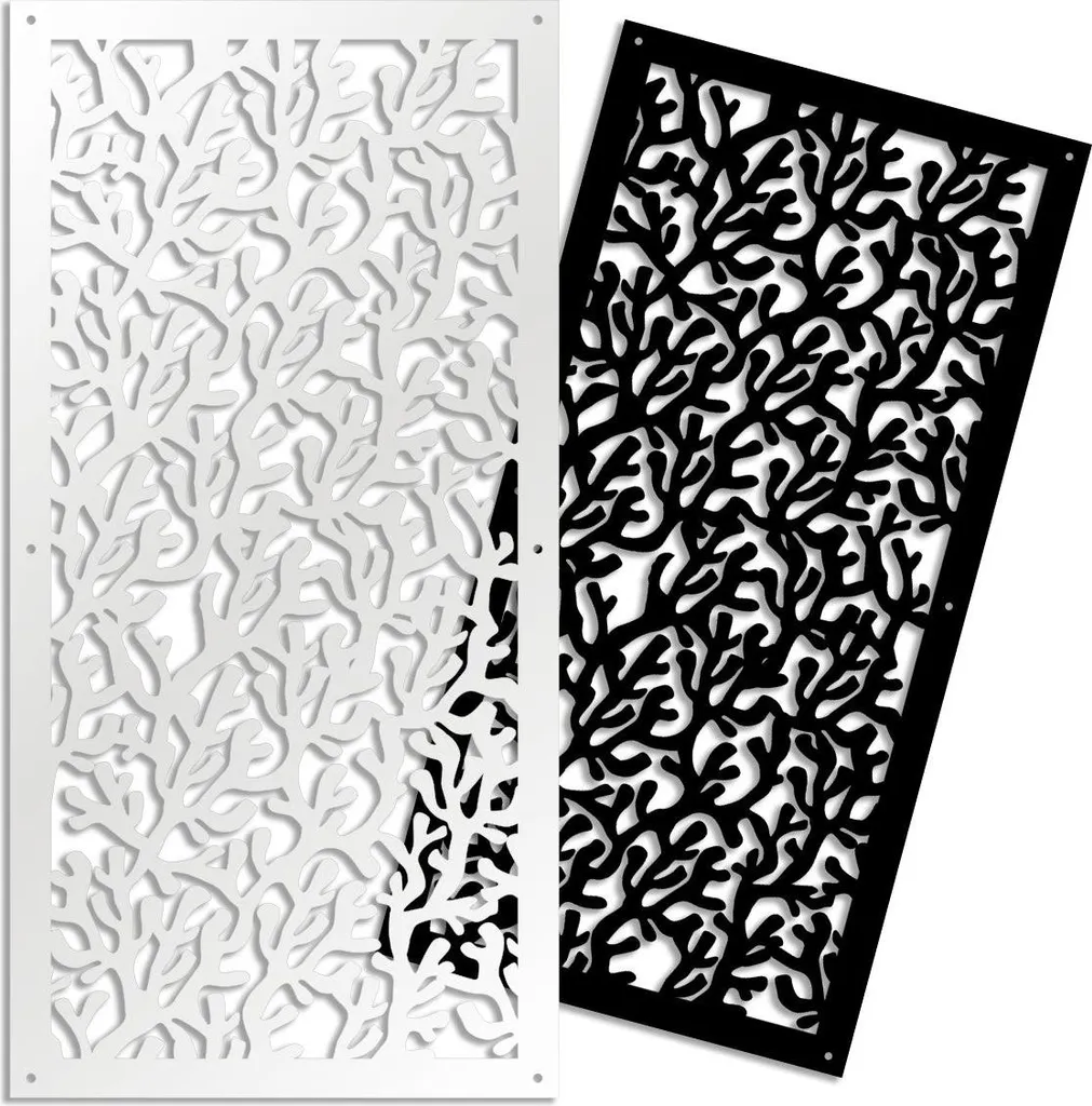 Separè PVC Traforato KORAL Bianco 73x148 | Pannello Divisorio Interni