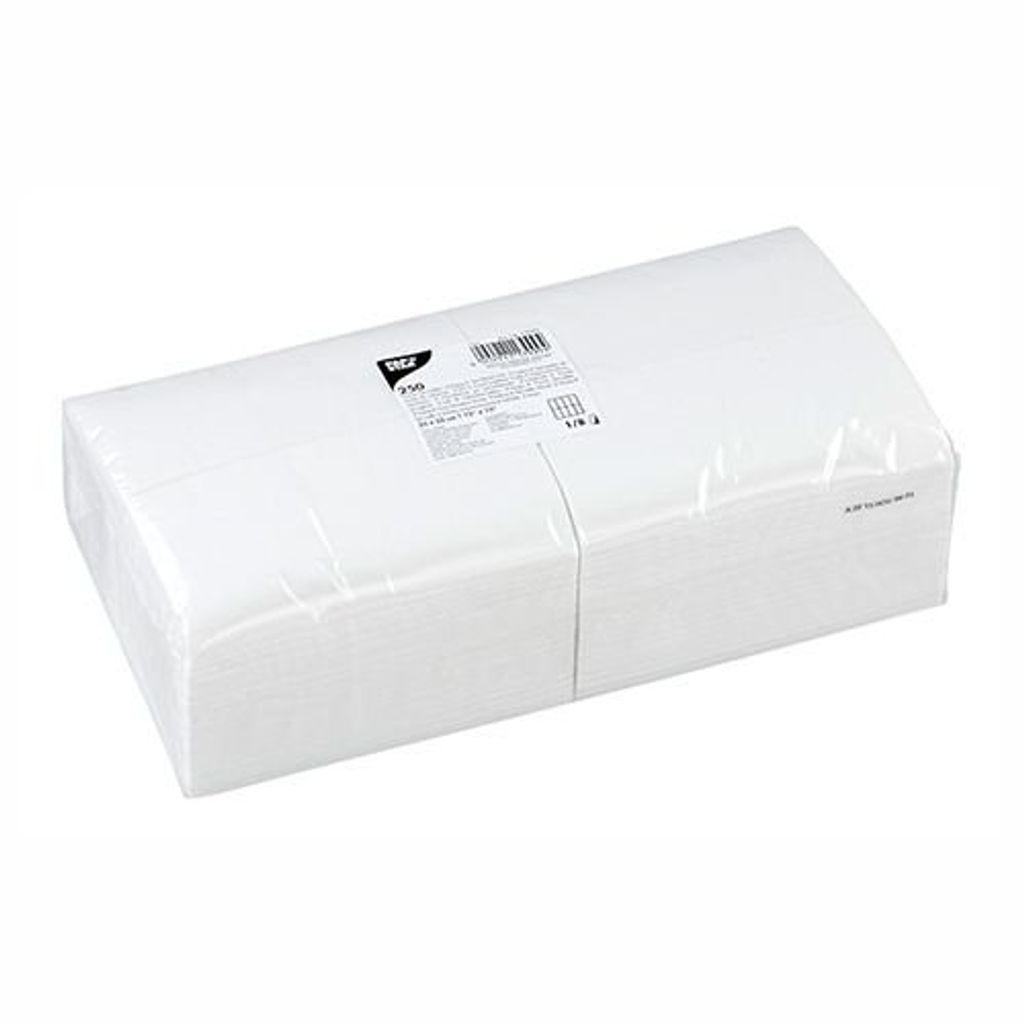 Servietten, 2-lagig 1/8-Falz 33 cm x 33 cm weiss Produktbild 