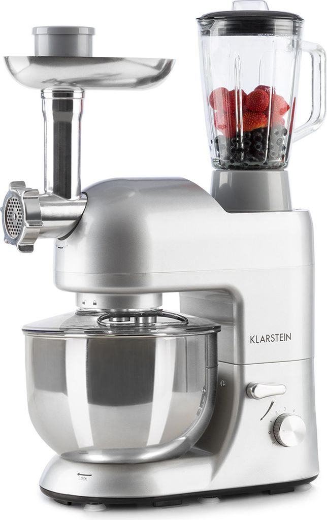 Klarstein Knetmaschine Küchenmaschine mit Fleischwolf, Produktbild 1