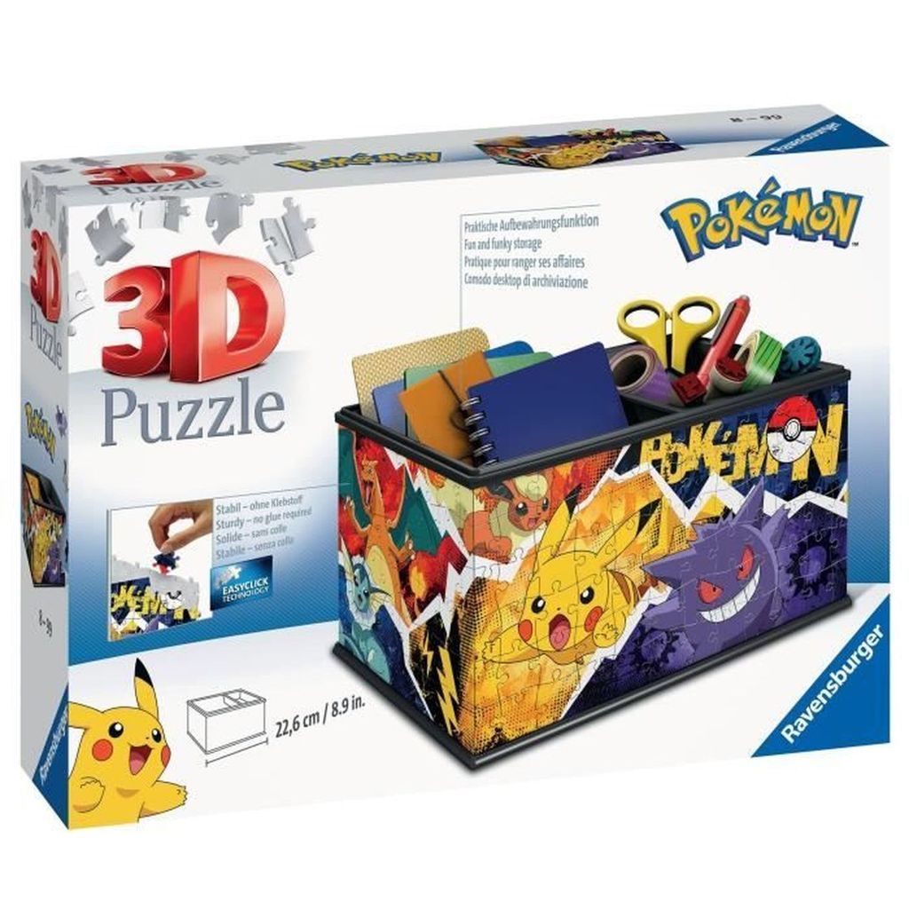 Puzzle 3D 216 elementw. Szkatuka Pokemon Zdjęcie produktu 