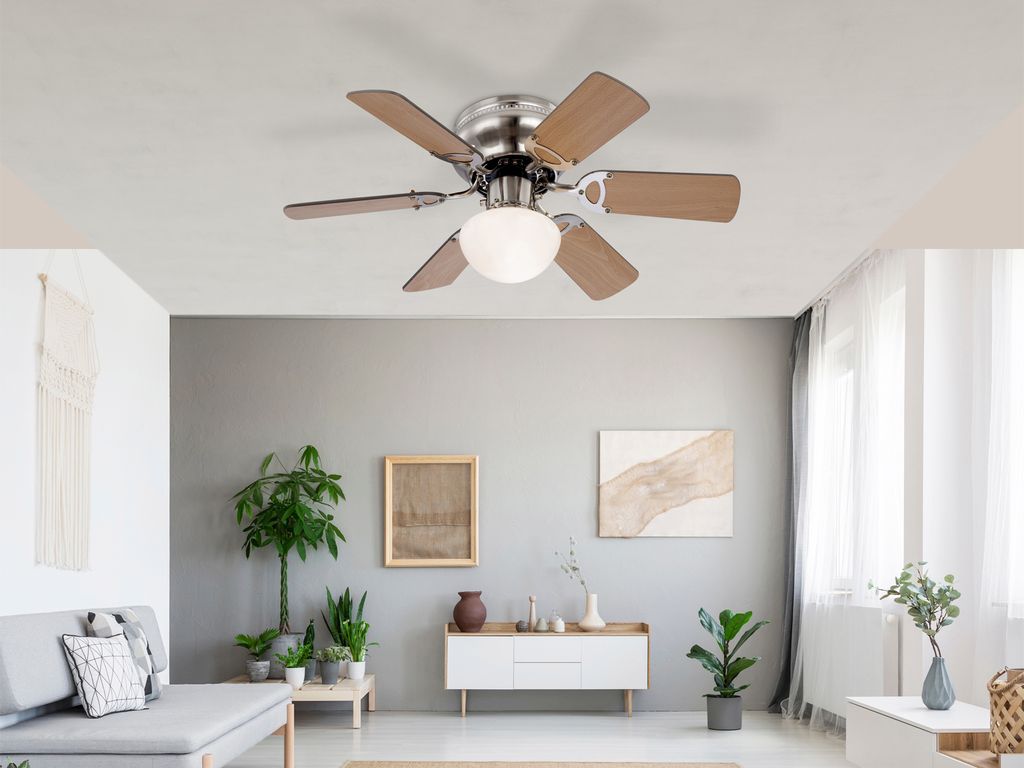 Globo Lighting ventilátor kovový nikl matný, 1x E27 Obrázek produktu 11